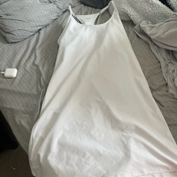 Old Navy Sleeveless PowerSoft Performance Mini Exercise Dress in White - Picture 3 of 5